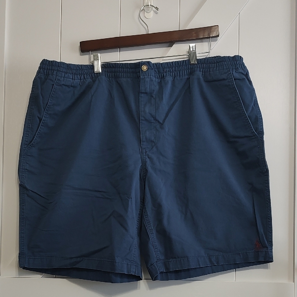 Polo by Ralph Lauren Blue Flat Front Chino Shorts